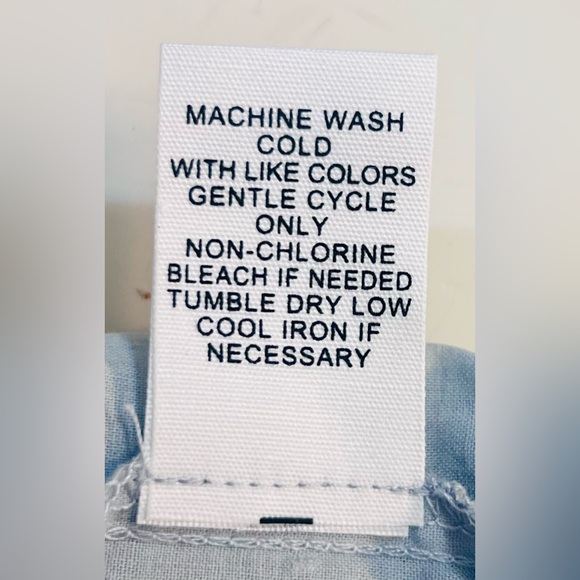 Adyson Parker Blue Mist Eyelet Hem Blouse - Picture 6 of 8